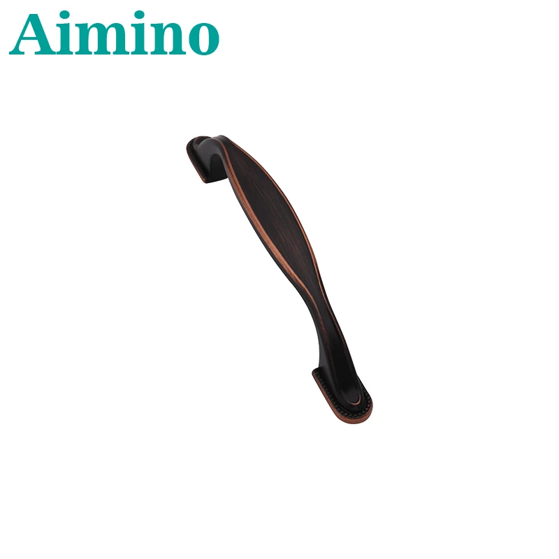 Aimino Brand new Cabinet Pull Handles Metal Black Zinc Alloy Handle with low price expandable pull rod handle