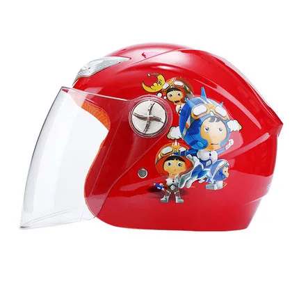 Motor Biker Electric Battery Car Warm Cute Child Baby Winter Four Seasons Winter Hard Hat Cartoon Kid Motorcycle Helmet