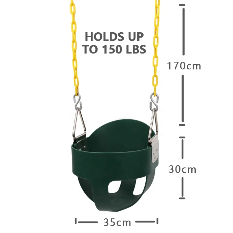 Dropship Outdoor playground swing seat toddler swing seat baby full bucket swing seats