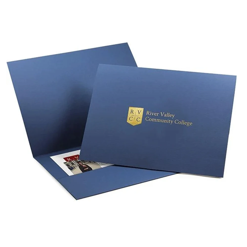 Custom Paper Diploma Folder Degree Certificate Cover with Logo