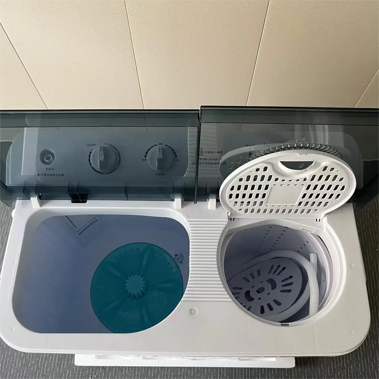 Hot  10kg double bucket semi-automatic washing machine top load household washing machine