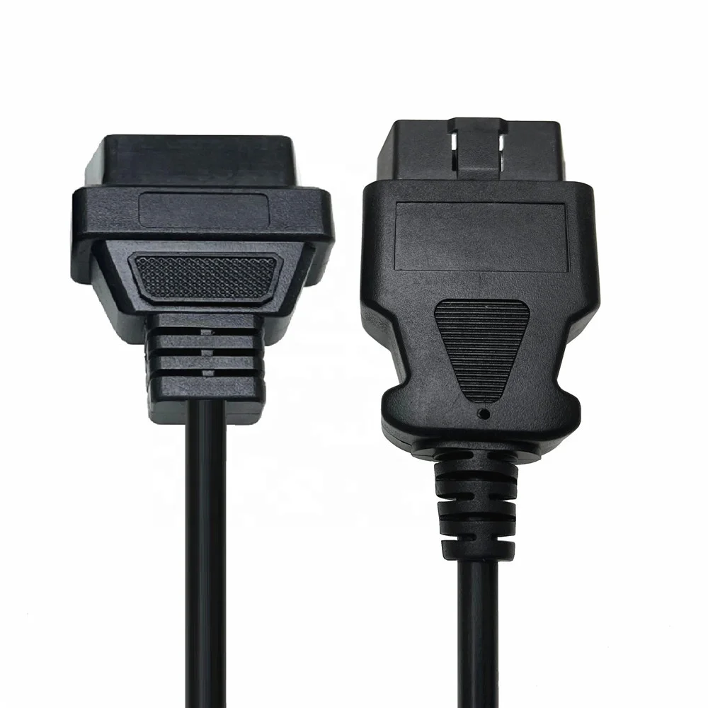 AOTAI 1.64ft Feet 50cm OBD II OBD2 16 Pin Male to Female Extension Cable Car Diagnostic Extender Cord Adapter