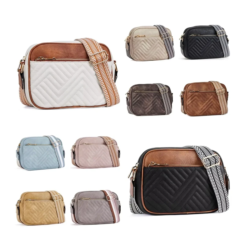 Fashion Small Classic Pu Adjustable Cross Body Bag Purse Waterproof Custom Oem Ladies Handbag Women Messenger Shoulder Bags