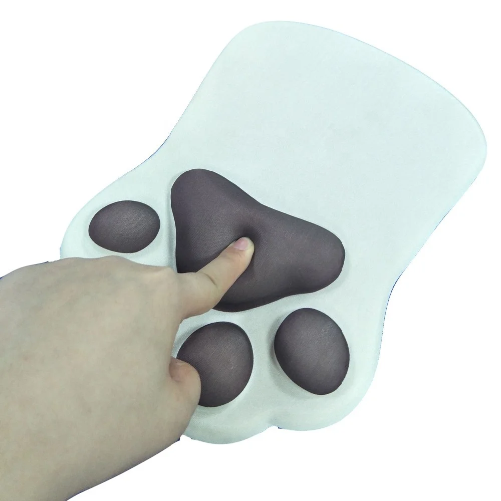 Симпатичный силиконовый коврик для мыши в виде кошачьей лапы