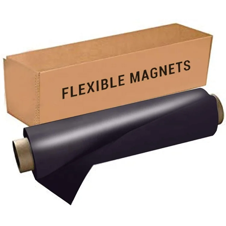  Printing Flexible Rubber Magnet Sheet Roll With Adhesive Vinyl
