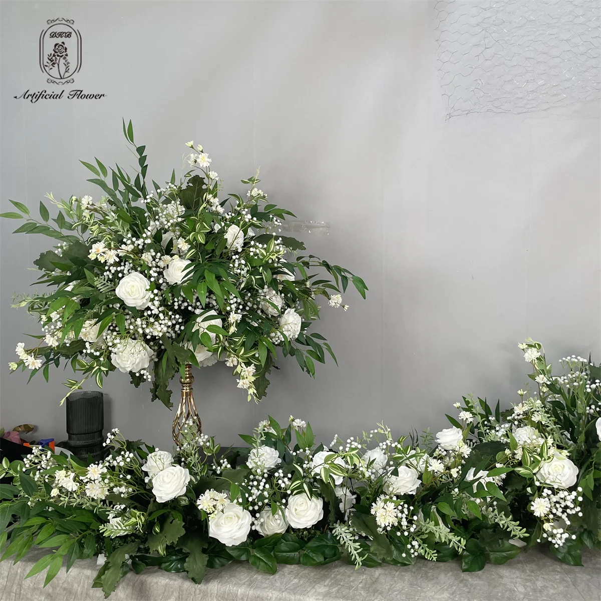 DKB 2024 HOT SALE Wedding flower ball with  sizes flower centerpiece for wedding table road lead flower ball wedding centerpiece