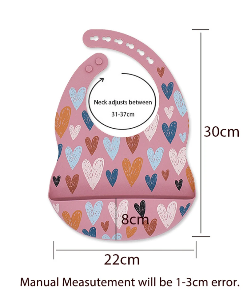 Bavoir en silicone Water Proof Bibs Silicon Babero Bebe Roll Up Silicone Bib Set Custom Prints Baby Bibs