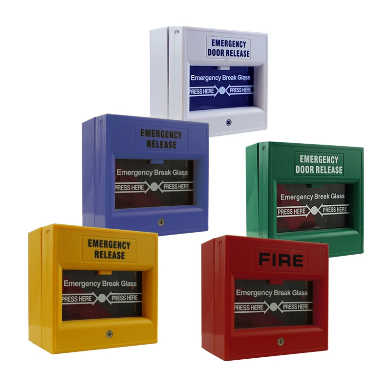 break glass fire emergency button for