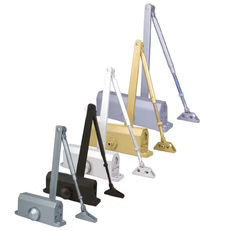 Aluminum Automatic Door Closer Hydraulic Buffer Door Closer Silent Soft Closing Door Hardware