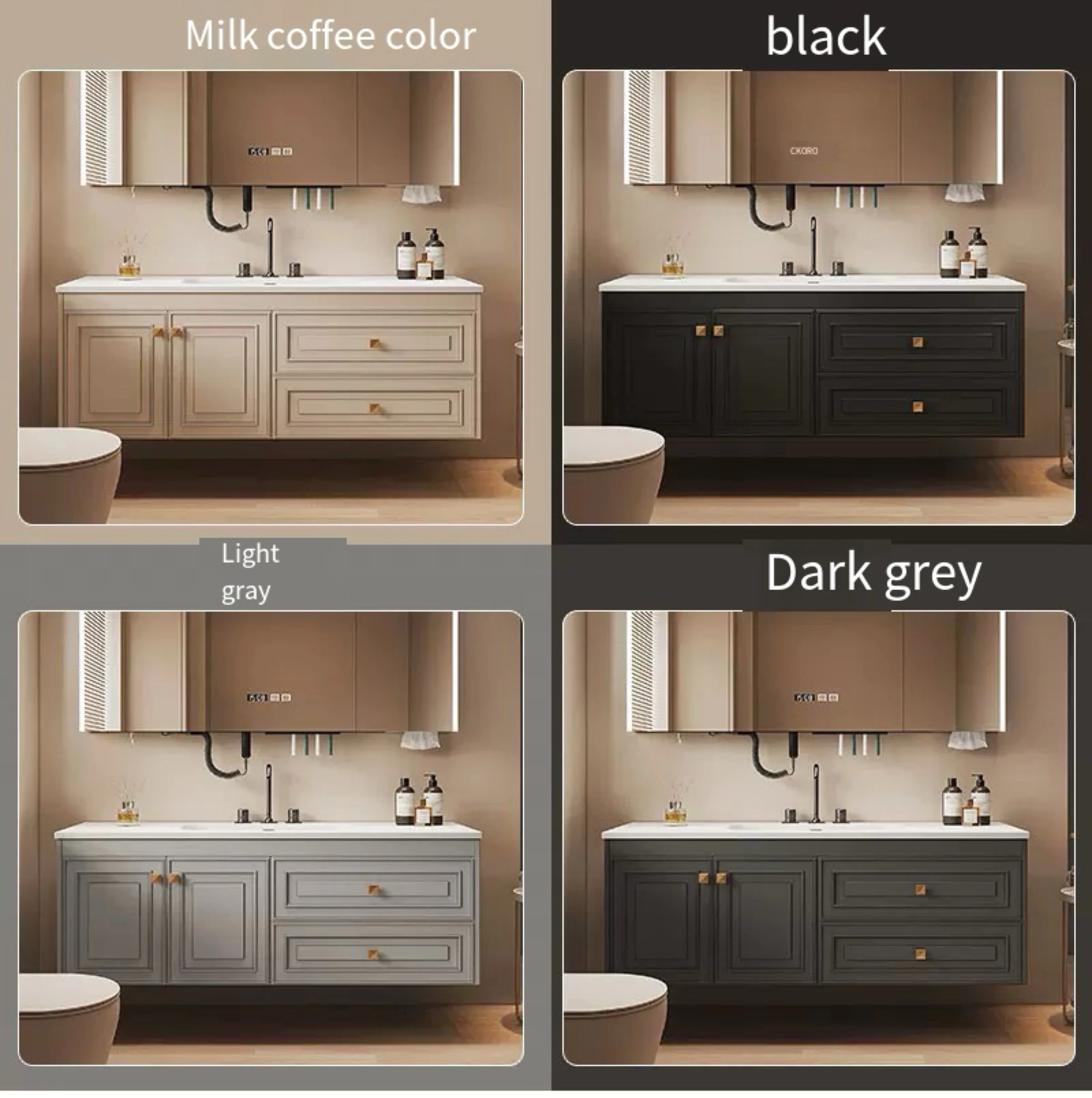 Foshan Manufacturer Texas Vanity Hotel Pharmacy Led Light Bathroom Cabinet bathroom vanity 36 inch sink cabinet