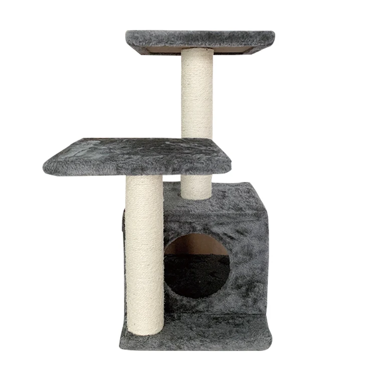 Мягкая сизальная Когтеточка для кошек, плюшевая подставка для котят, прочная Когтеточка для котят
