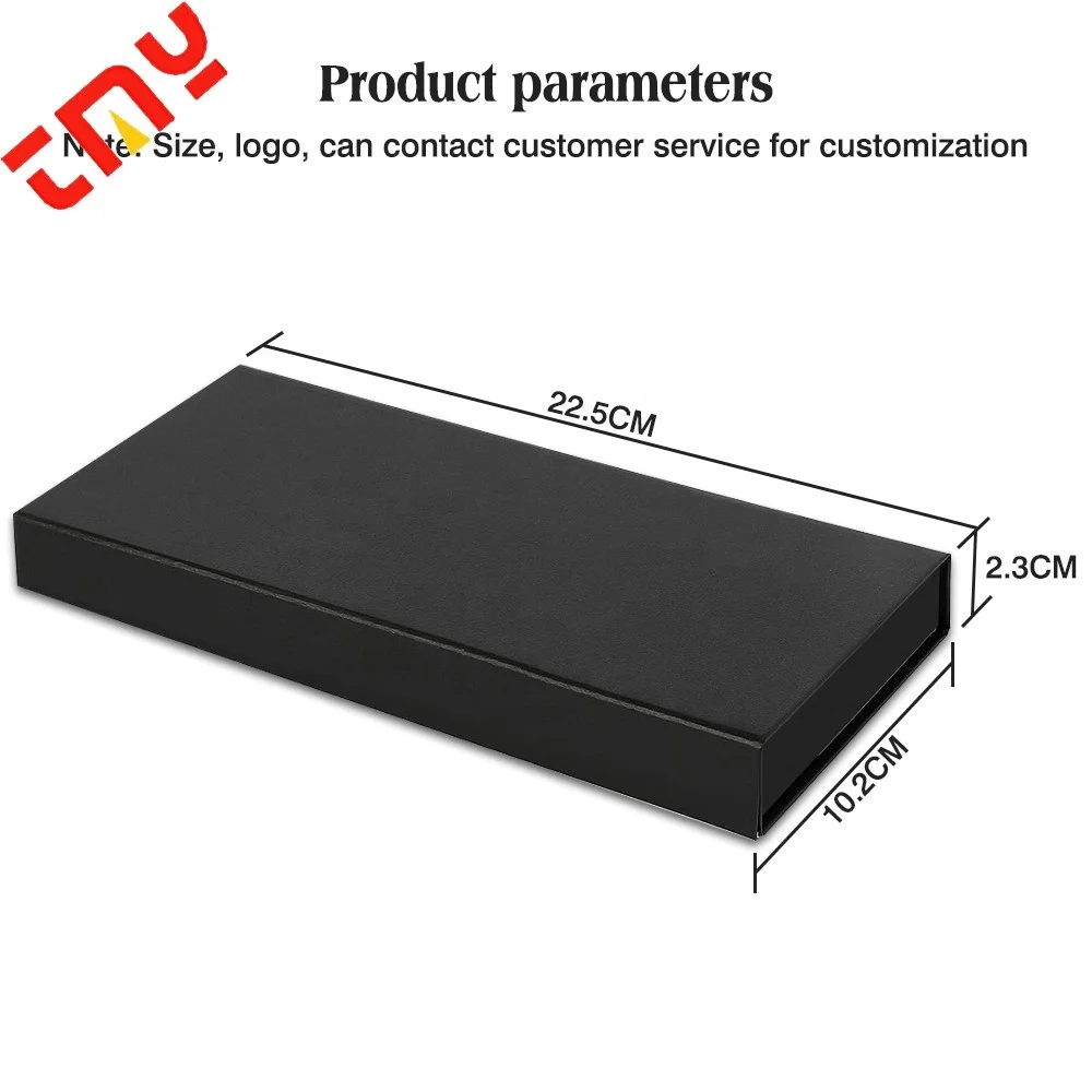 Custom High-end Cardboard Luxury Magnetic Dual Debit Card Visa Card Box Packaging Black Gift Vip Credit Business Gift Card Boxes