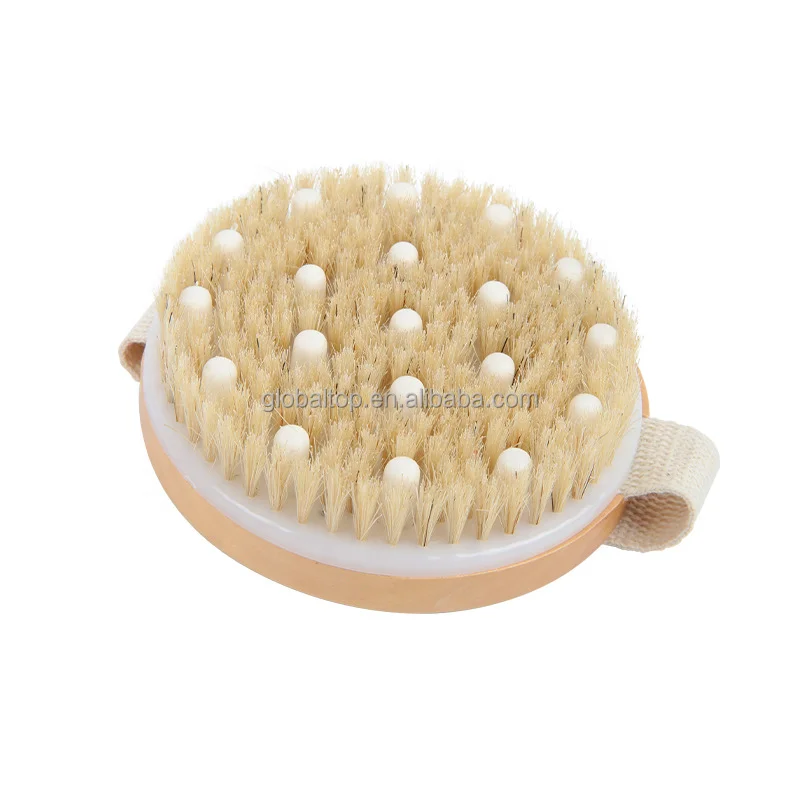 Cost Effective Wooden Boar Bristle Brush Bamboo Bristles Chinese Fad Sturdy Dry Brushes For Skin Wholesale