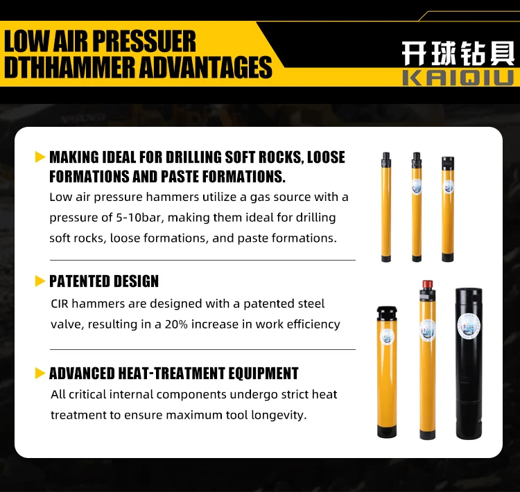 CIR200/KQ200A DTH Hammer for Mining Water Well Drilling Quarry Mineral Blast big Hole Drilling