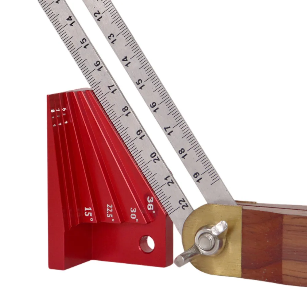 Bevel Block Gauge Aluminum Alloy Measuring Block Angle Finder for Protractor Woodworking and Diy Tools Other Hand Tools