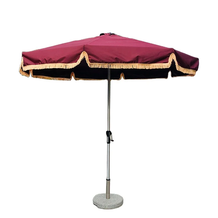 Большой дизайн декоративный Ультрафиолетовый водонепроницаемый зонт ткань с пользовательским логотипом печать открытый пляж солнце для мероприятий пляжный Ресторан