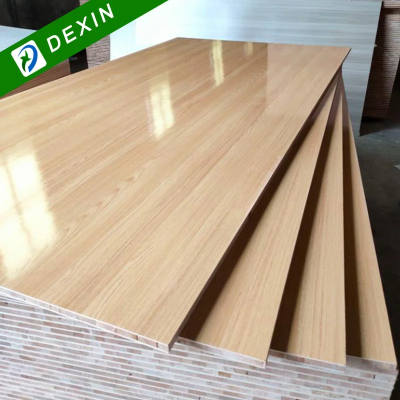 Custom Design Furniture Grade 1220*2440*18mm Melamine Block Board Sheet from Dexin Group