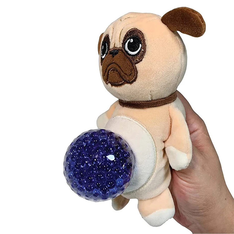 New style beautiful stress relief animal toys ball wholesale soft squeeze balls with plush cover