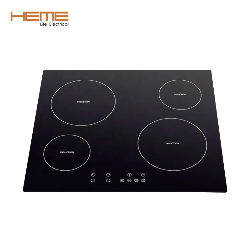 CE Approval Home Appliances Built in 4 Burners Electric Induction Cook Hob With Timer
