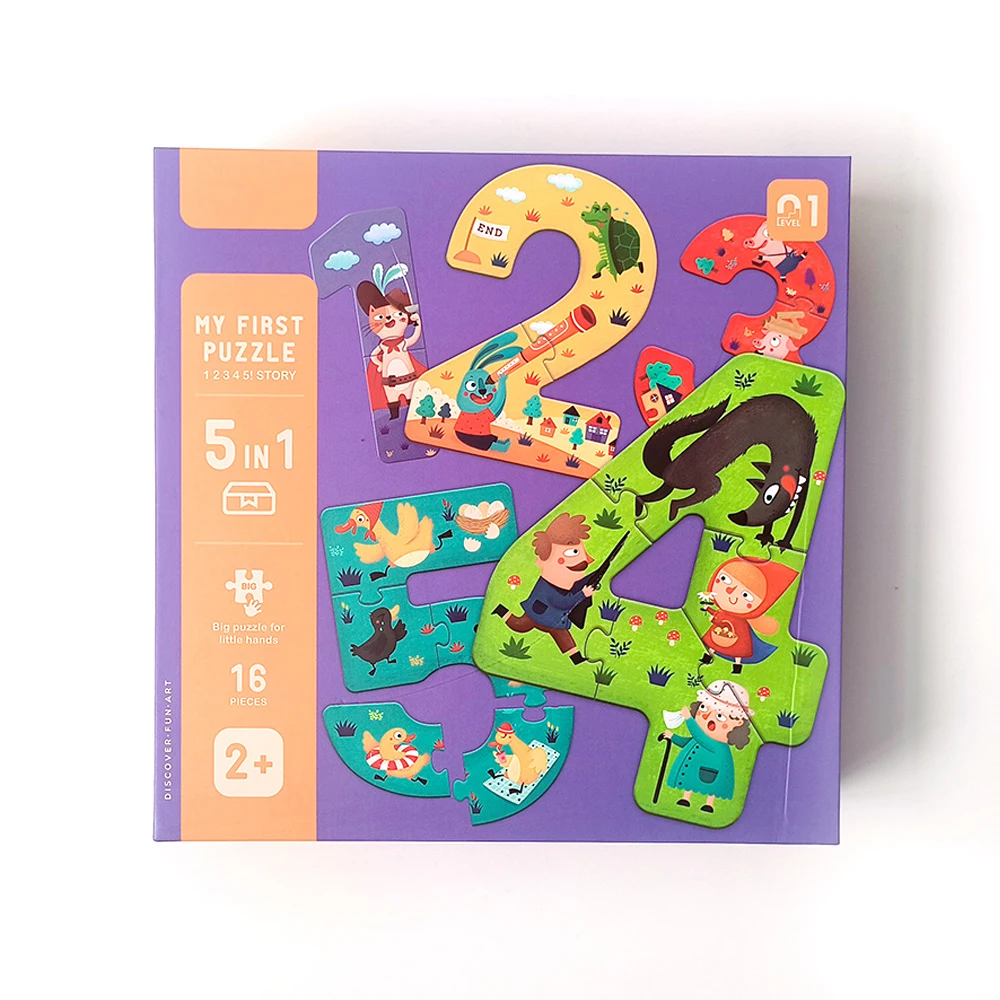 New Products Baby Toys 2-4 Year Educational Toys Arabic Numbers Puzzles Games Jigsaw Puzzles For Kids