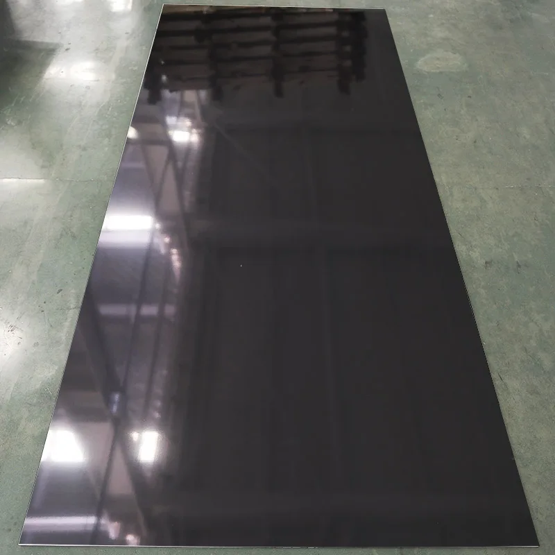 Waterproof Mirror Surface WPC Fiber Panel Bamboo Charcoal Mirror Surface Wall Panel For Beautiful Indoor Decoration