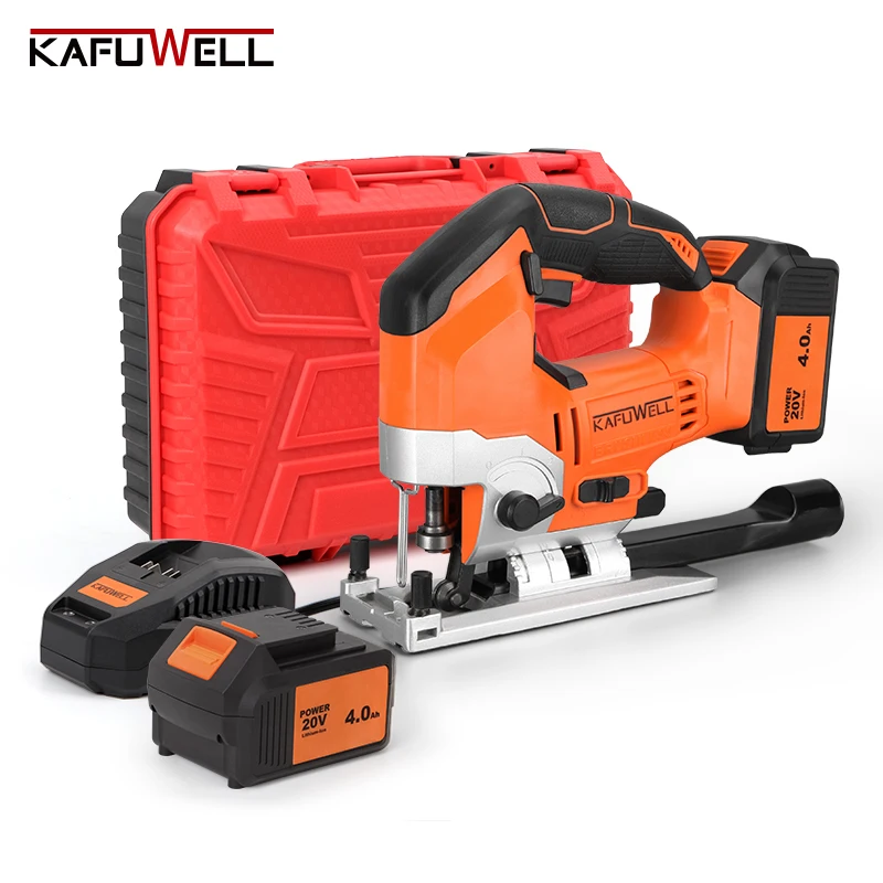 PA4509HE-W-2 портативная беспроводная джиг-пила KAFUWELL 20 В литиевая батарея 3000 СПМ Высокоэффективная электрическая пила инструмент для резки дерева и металла