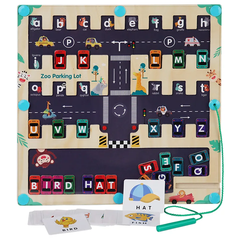 Hot Selling Wooden Game Board For Kids Activities Counting Matching Game Puzzle Board Fine Motor Skills Toys