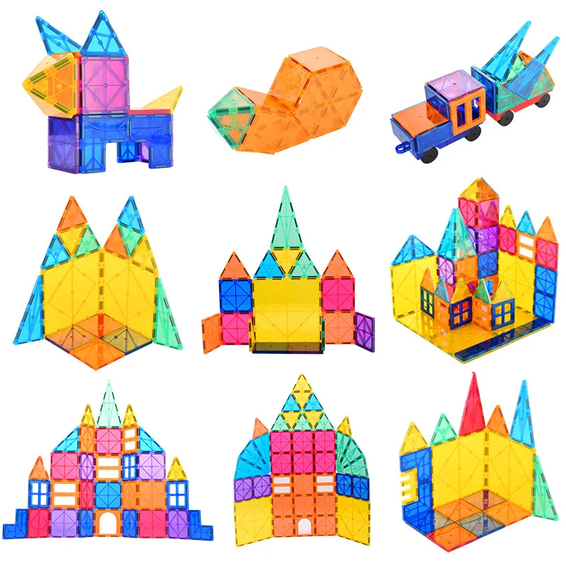 CPSC, CE, EN71, ASTM Unique Design Children Magnet Tiles Magnet Toy Construction Educational Toys Children Learning
