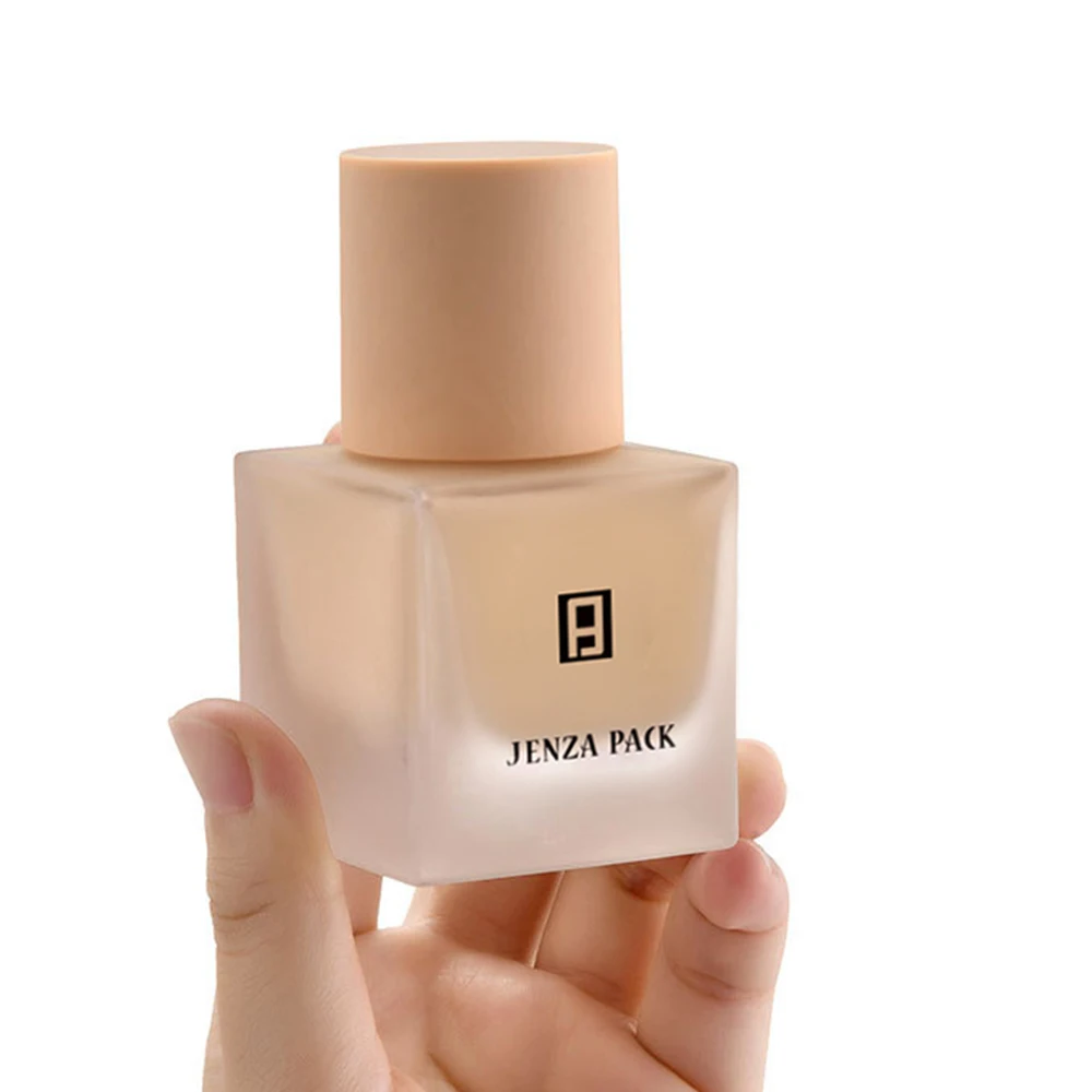 Square Foundation Bottle 30 ML Glass Lotion Bottle Concealer milk Serum Bottle Cosmetic packaging