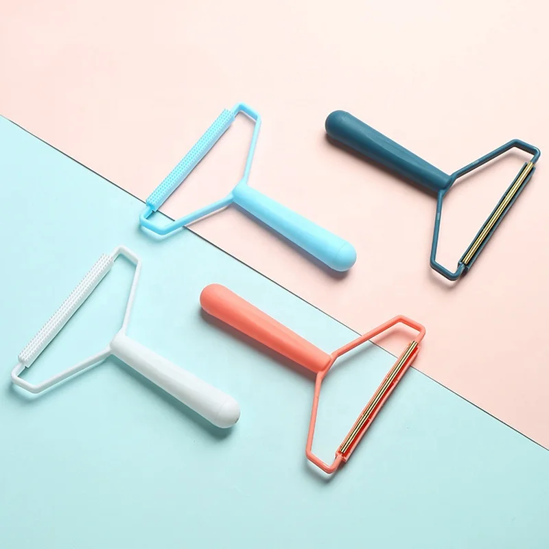 Скребок для шерсти домашних животных, портативная щетка для удаления пуха и ворса, из пластика, для кровати, дивана, одежды