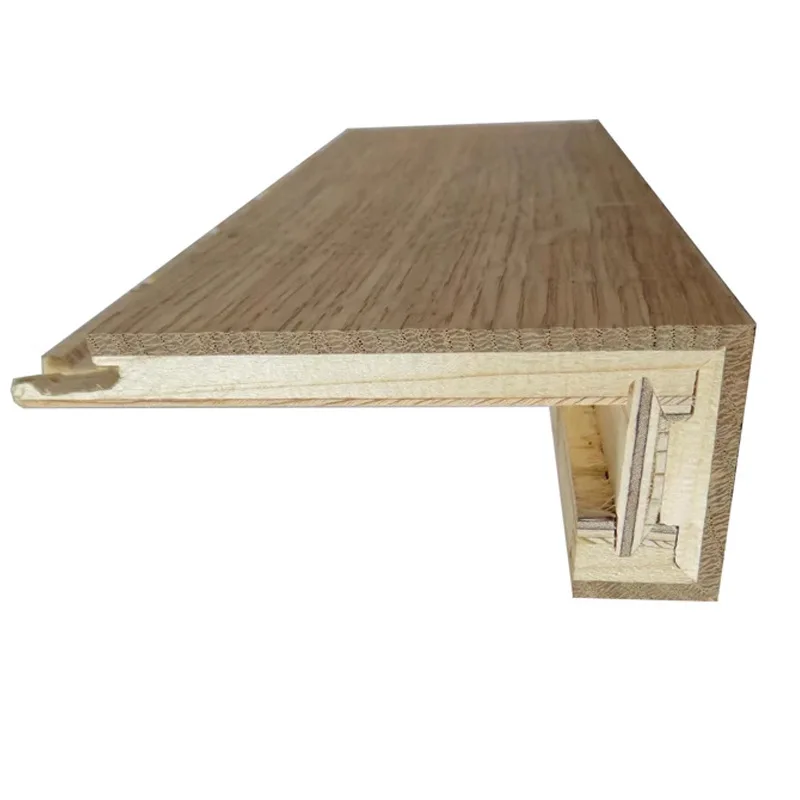 Stair treads Corner bay window edge closing wooden board Stair tread board Solid wood flooring bending Wooden floor accessories