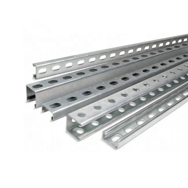Galvanized c channel punched channel steel