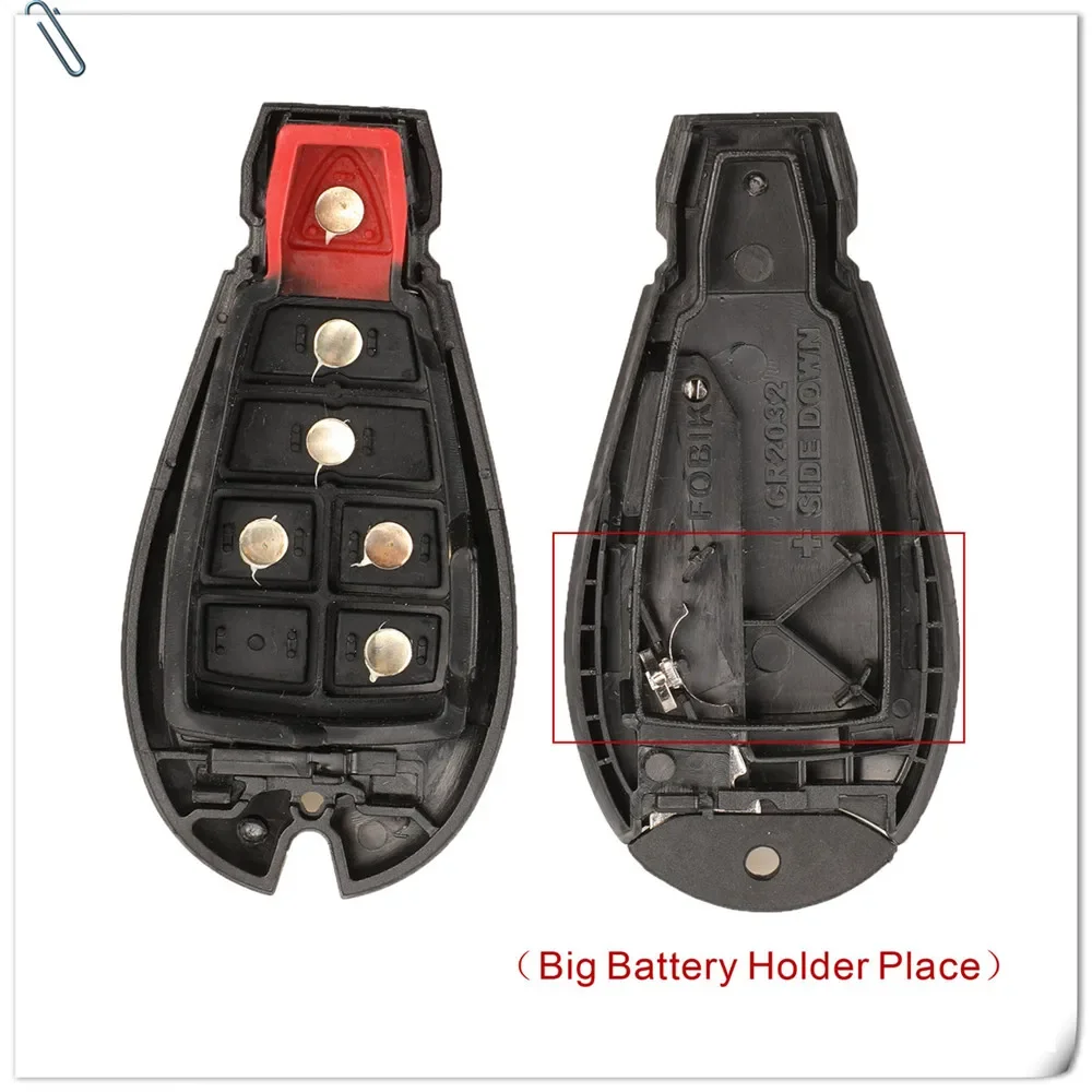 Remote Smart Car Key Shell for Chrysler Town & Country Fit Jeep Grand Cherokee Dodge Magnum Durango 2/3/4/5/6/7 Button fob Case