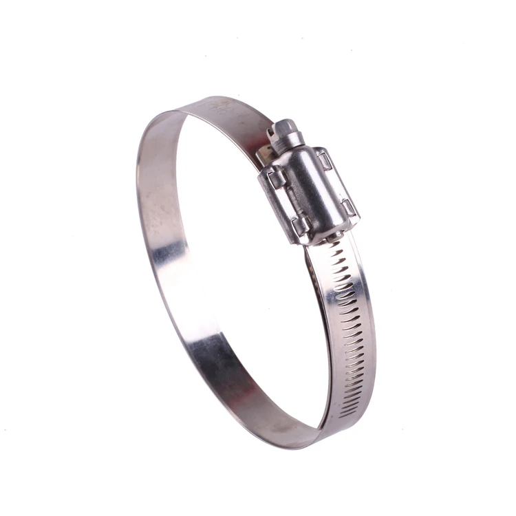Customized 304 Stainless Steel European Hose Clamp High Torque Adjustable American Hose Clip for Pipe Metric Measurement System