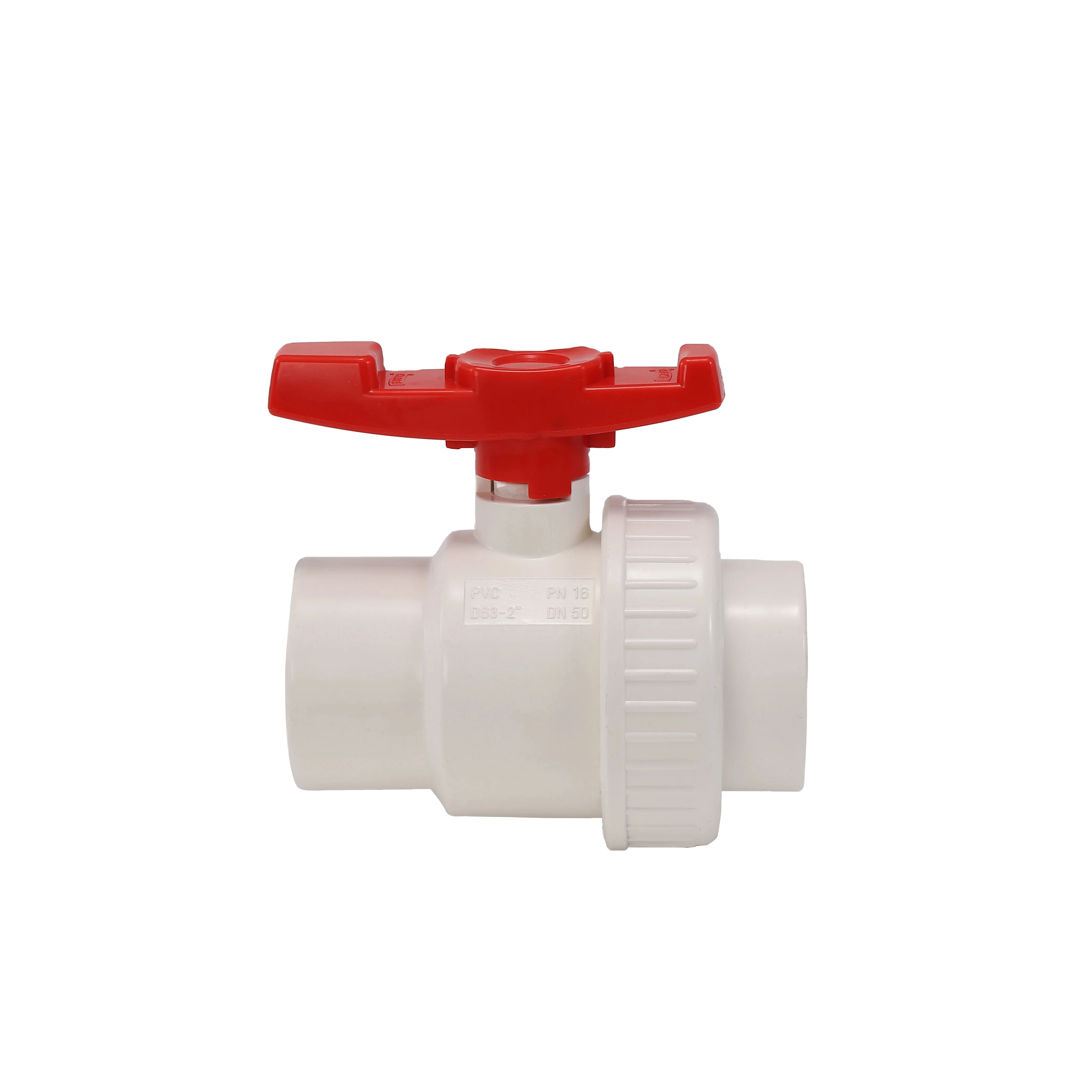 High Quality Water Supply Plastic Plastic Ball Valve OEM Customizable PVC Single Union Ball Valve