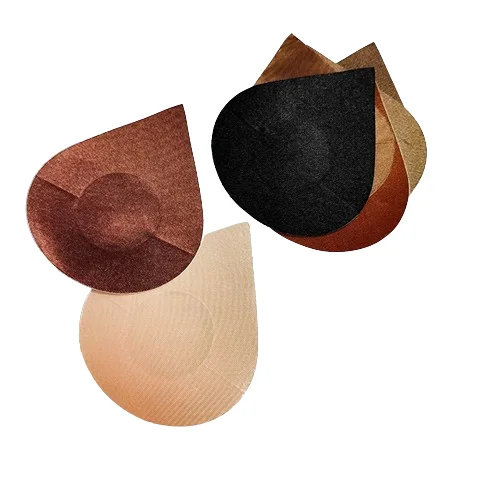 Одноразовые одноцветные самоклеящиеся атласные невидимые дышащие пирожки для груди Push Up женщин