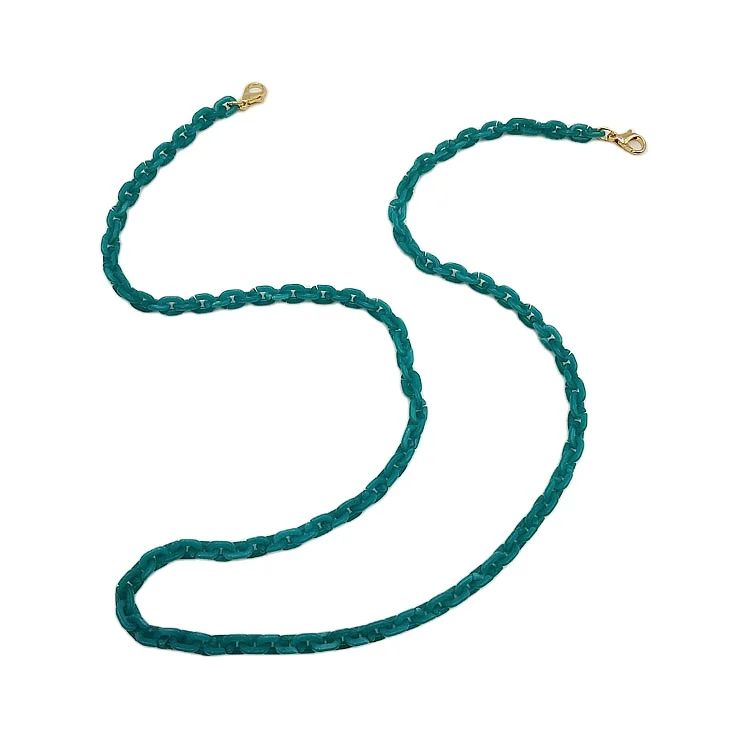 2021 New Customized Hot Sale Multi-Colored Acrylic Linked Glasses Anti Slip And Face Cover Chain Necklace Factory Wholesale