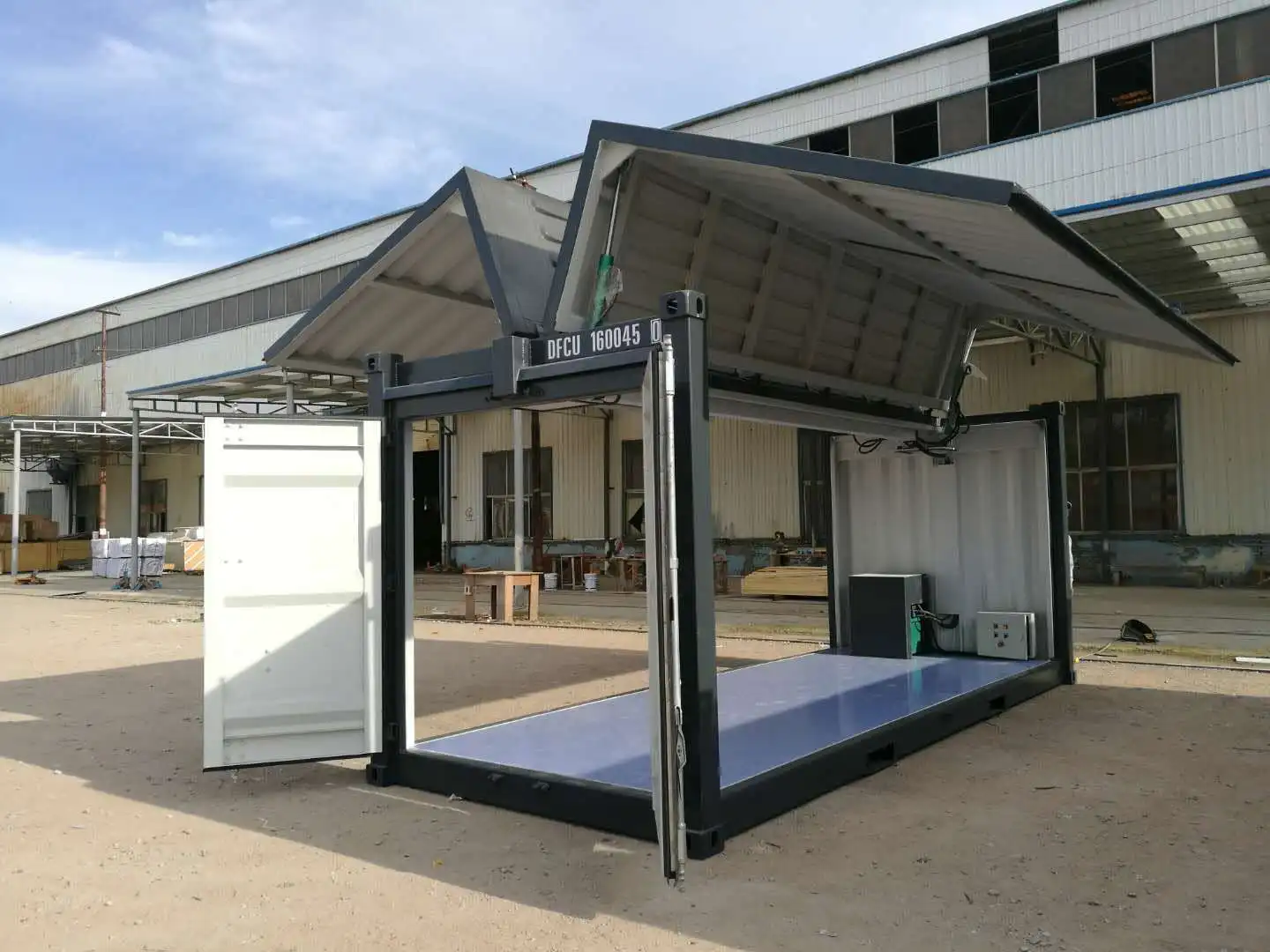 Конкурентный нового 20 футов fly двери морской контейнер с открытым бортом с гидравлической двери