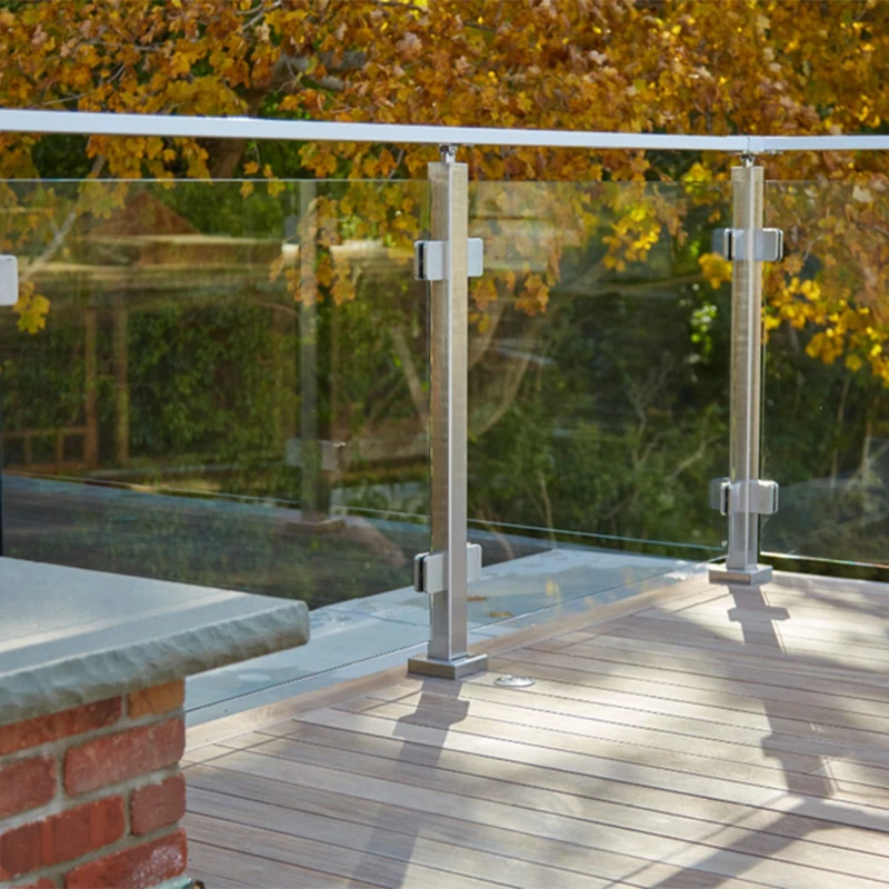 BNS High Quality Indoor Stair Railing Kits Internal Glass Frameless Stairs Balustrade Handrail