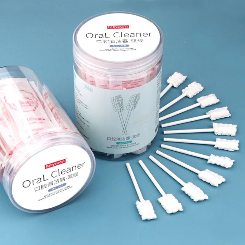 Горячая Распродажа одноразовая хлопковая детская зубная щетка для полости рта детский очиститель