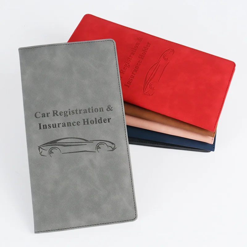 Travel Accessories Car Insurance Sticker display pocket holder Custom Logo hand Premium Organizer wallet For driver Licence card