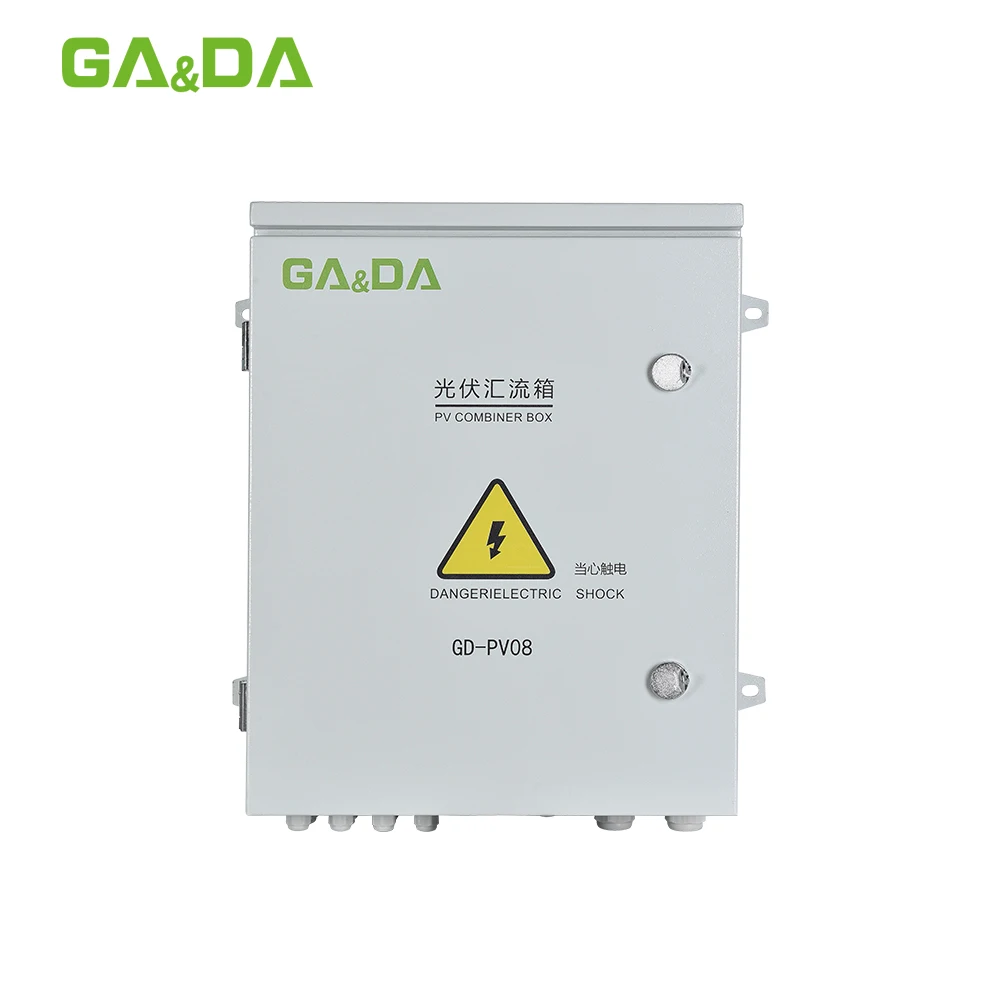 GDT-PV8/1 IP65 Solar control box 8 IN 1 OUT 8 Strings Array box 15A 1000V 1200V 1500V DC Solar PV Array Combiner Box
