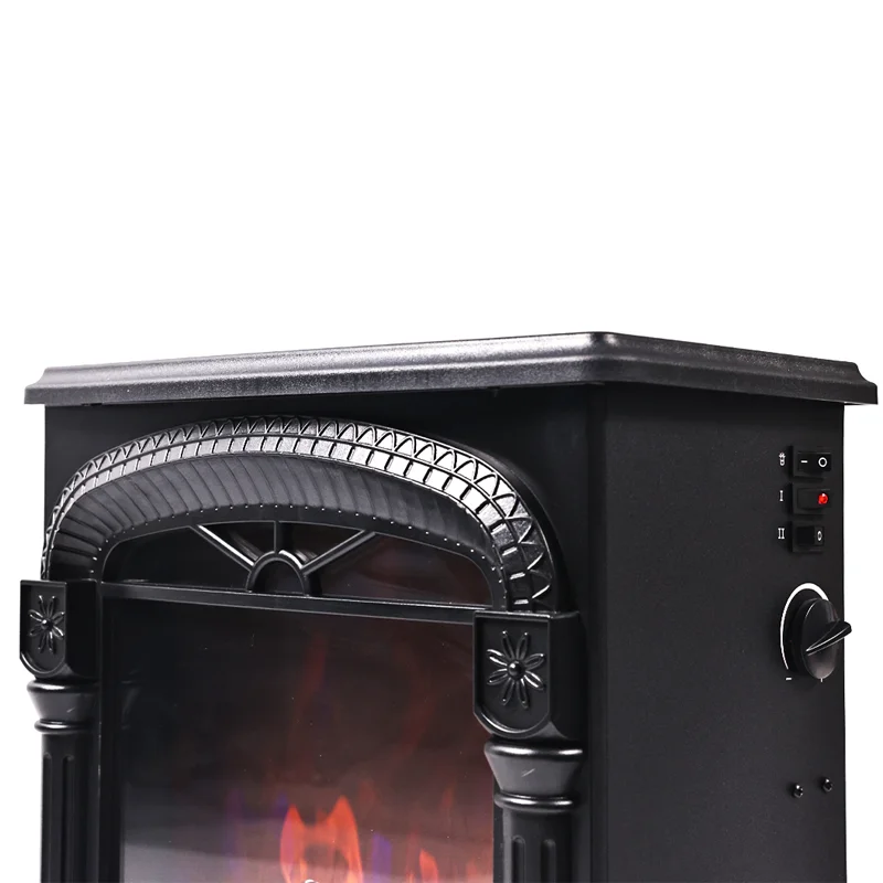 2000W Electric Fire Stove Heater Fireplace with 3D Realistic Flame