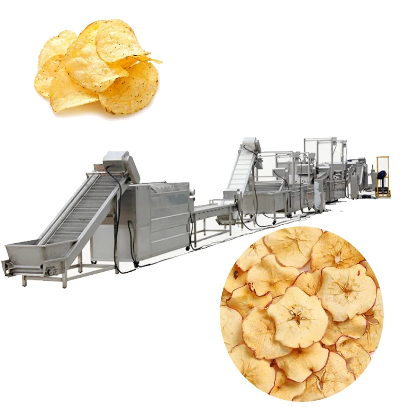 
Automatic Banana Fryer Production Line Frozen French Fries Frying apple banana chips Potato Chips Making Machine 