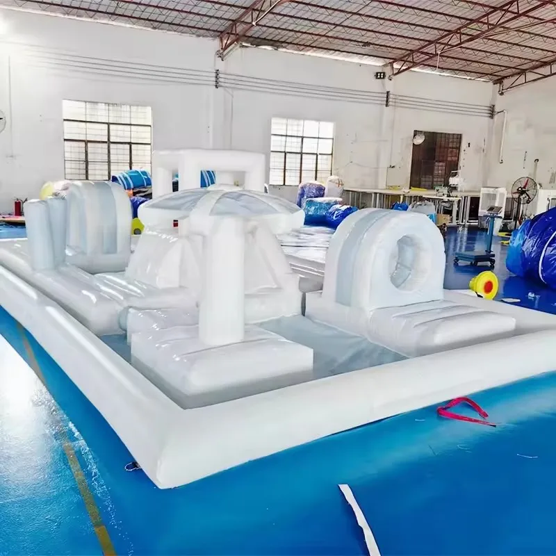 Commerical PVC Inflatable Water Park Water Pool Water Slide Splash Pad for Summer rental