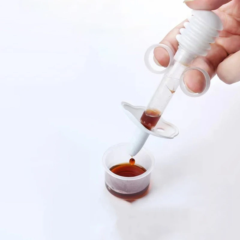 Wholesale BPA Free Safe PP Medicine Transparent Baby Dropper Feeder With Measuring Cup