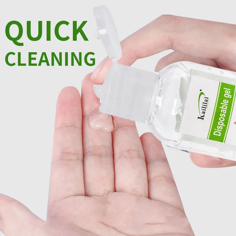 Wholesale Washless hand sanitizer gel 60ml 70% alcohol hand sanitizer 99.99% Antibacterial Portable Mini hand sanitizer
