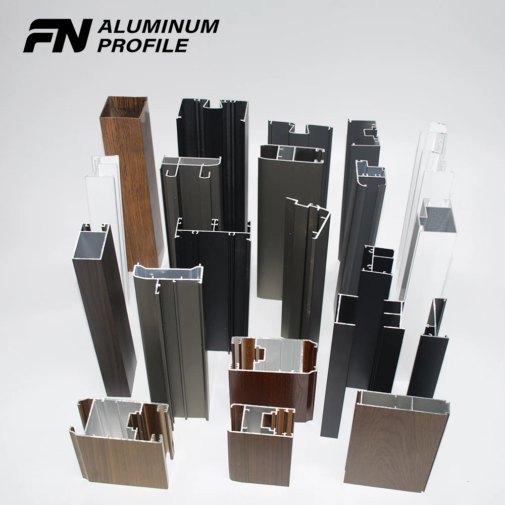 Aluminum Extrusion 6000 Series Aluminum Window Frame Profiles Customized Aluminum Profile For Door And Window