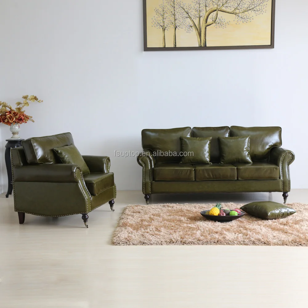 (SP-KS407)Wholesale modern sectional sofa living room furniture leather sofa set