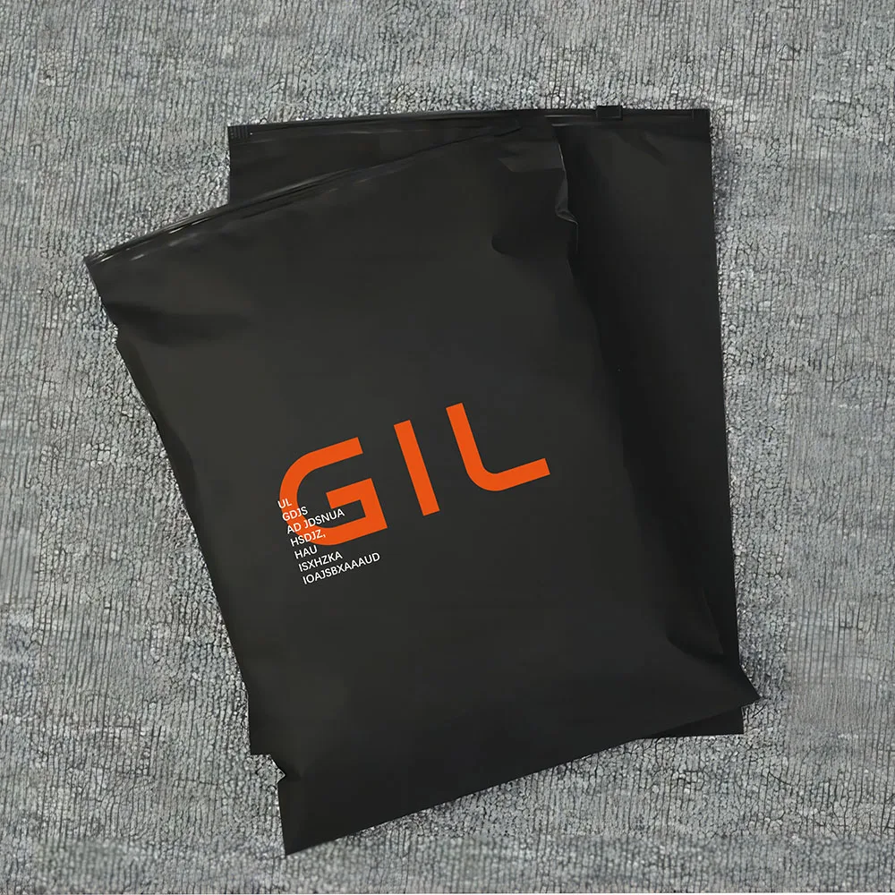 Wholesale Custom Printed Logo Packaging Frosted Self Sealing Shirt Clothes Black Ziplock Plastic Zip Lock Zipper Clothing Bags